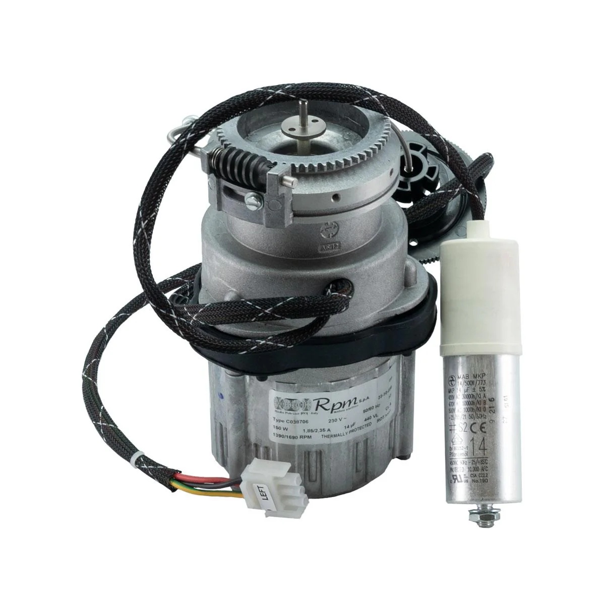 Rancilio 10705714 Grinder Assay. 220V - 50/60Hz Left